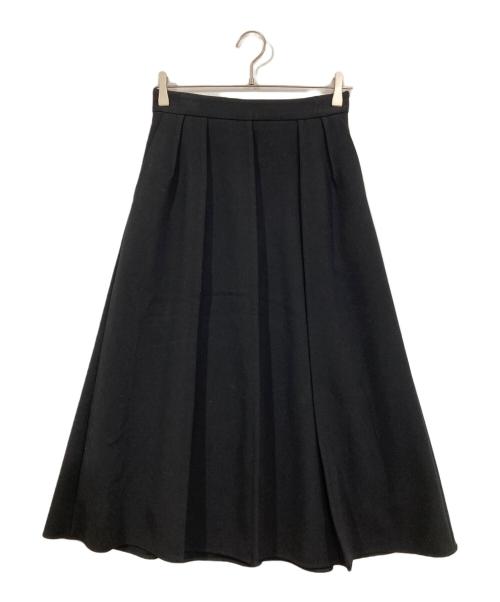 theory luxe（セオリーリュクス）theory luxe (セオリーリュクス) ピンタックフレアスカート ブラック サイズ:36の古着・服飾アイテム