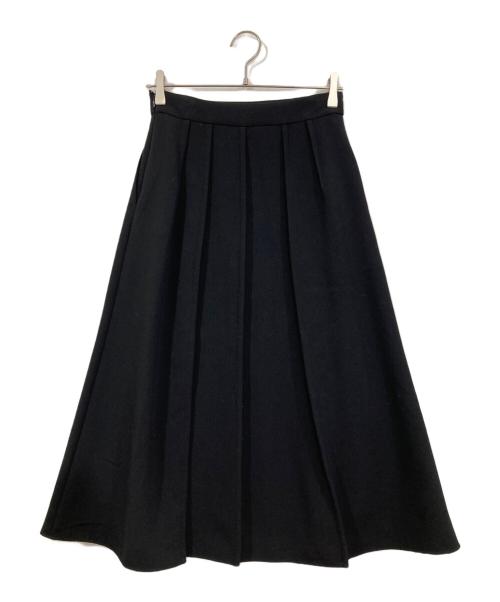 theory luxe（セオリーリュクス）theory luxe (セオリーリュクス) ピンタックフレアスカート ブラック サイズ:36の古着・服飾アイテム