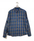 Patagoniaパタゴニア）の古着「ライトウエイト フィヨルドフランネルシャツ」｜ネイビー