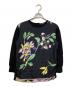 LEONARD FASHION（レオナールファッション）の古着「切替花柄ニット」｜ブラック