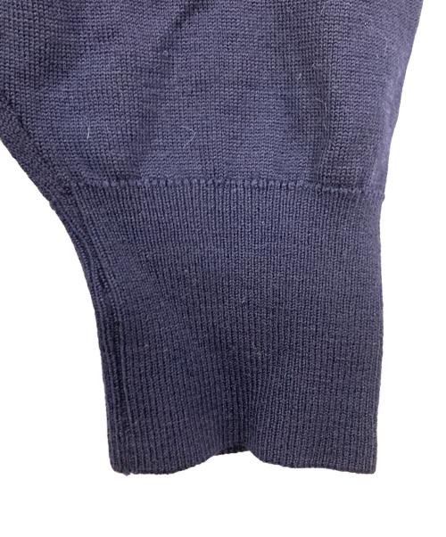 LEONARD FASHION（レオナールファッション）LEONARD FASHION (レオナールファッション) 切替ニット ネイビー サイズ:Mの古着・服飾アイテム