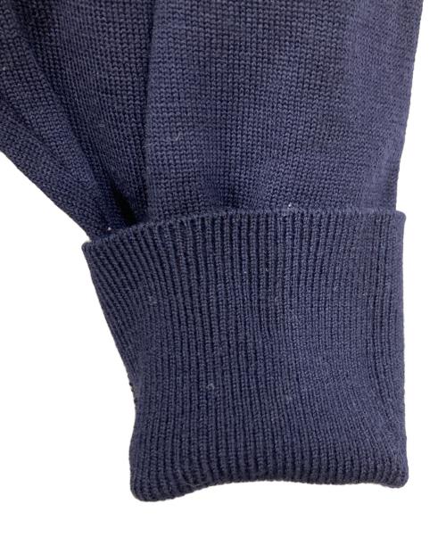 LEONARD FASHION（レオナールファッション）LEONARD FASHION (レオナールファッション) 切替ニット ネイビー サイズ:Mの古着・服飾アイテム
