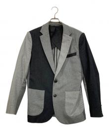 1piu1uguale3（ウノピュウノウグァーレトレ）の古着「ソフトサーモ クレイジー リブ ジャケット」｜グレー