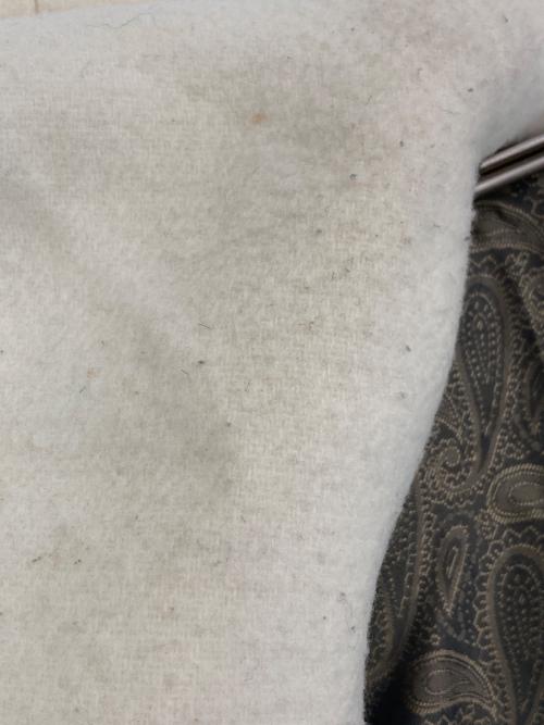 1piu1uguale3（ウノピュウノウグァーレトレ）1piu1uguale3 (ウノピュウノウグァーレトレ) クレイジーラップコート ブラウン×ホワイト サイズ:3の古着・服飾アイテム