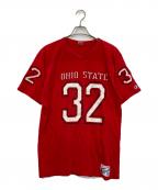 Championチャンピオン）の古着「ナンバリングフットボールTシャツ」｜レッド