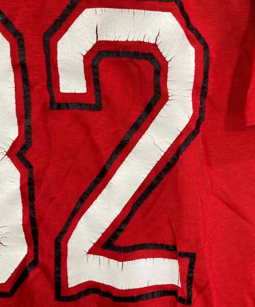 Champion（チャンピオン）Champion (チャンピオン) ナンバリングフットボールTシャツ レッド サイズ:Lの古着・服飾アイテム