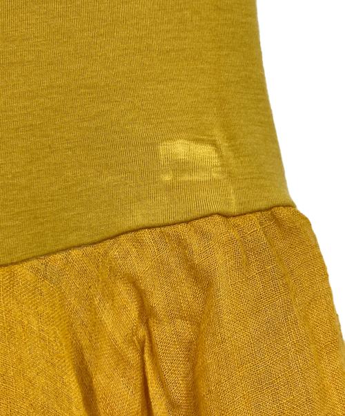 AK+1 by EFFE BEAMS（エーケーワン エッフェビームス）AK+１ by EFFE BEAMS (エーケーワン エッフェビームス) 2WAYリネンマキシスカート イエロー サイズ:FREEの古着・服飾アイテム