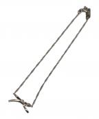 eteエテ）の古着「リボンブレスレット」｜シルバー