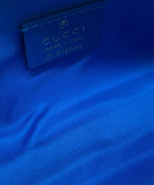 GUCCI（グッチ）GUCCI (グッチ) PVC×レザー ペンケース ベージュ×ブルーの古着・服飾アイテム