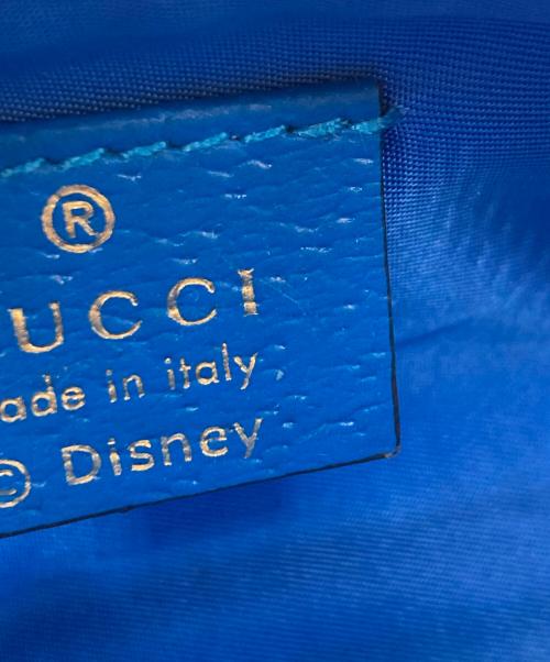 GUCCI（グッチ）GUCCI (グッチ) PVC×レザー ペンケース ベージュ×ブルーの古着・服飾アイテム