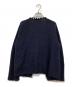 JUSGLITTY (ジャスグリッティー) パール付ニットジャケット ネイビー サイズ:2 未使用品：5000円