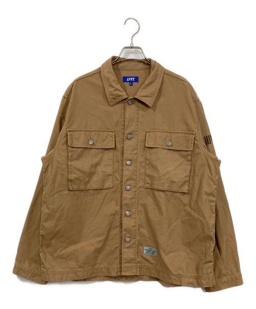 LFYT（エルエフワイティー）LFYT (エルエフワイティー) MILITARY CODE FLIGHT UTILITY SHIRT ブラウン サイズ:Lの古着・服飾アイテム