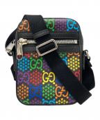 GUCCIグッチ）の古着「GGサイケデリックショルダーバッグ」｜ブラック