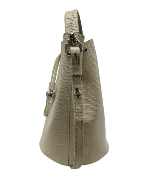 TOFF&LOADSTONE（トフアンドロードストーン）TOFF&LOADSTONE (トフアンドロードストーン) ランタンリザードバッグ アイボリーの古着・服飾アイテム