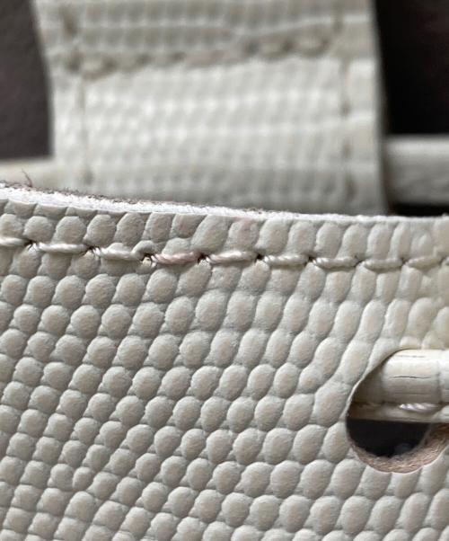 TOFF&LOADSTONE（トフアンドロードストーン）TOFF&LOADSTONE (トフアンドロードストーン) ランタンリザードバッグ アイボリーの古着・服飾アイテム