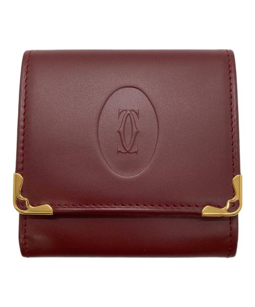 Cartier（カルティエ）Cartier (カルティエ) コインケース ボルドーの古着・服飾アイテム