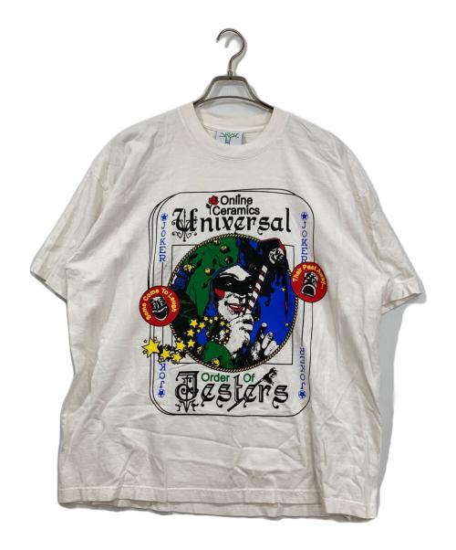ONLINE CERAMICS（オンライン セラミックス）Online Ceramics (オンライン セラミックス) プリントTシャツ ホワイト サイズ:XLの古着・服飾アイテム