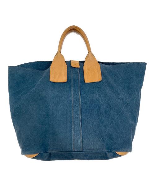 dan genten（ダン ゲンテン）dan genten (ダン ゲンテン) キャンバストートバッグ インディゴの古着・服飾アイテム