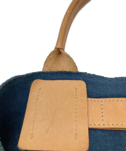 dan genten（ダン ゲンテン）dan genten (ダン ゲンテン) キャンバストートバッグ インディゴの古着・服飾アイテム