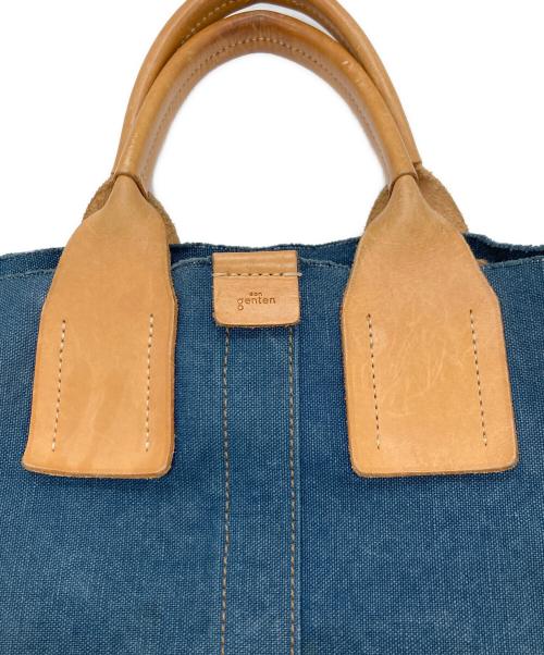 dan genten（ダン ゲンテン）dan genten (ダン ゲンテン) キャンバストートバッグ インディゴの古着・服飾アイテム