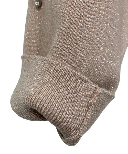 JUSGLITTY（ジャスグリッティー）JUSGLITTY (ジャスグリッティー) ビジューシャイニープルオーバー ピンク サイズ:2の古着・服飾アイテム
