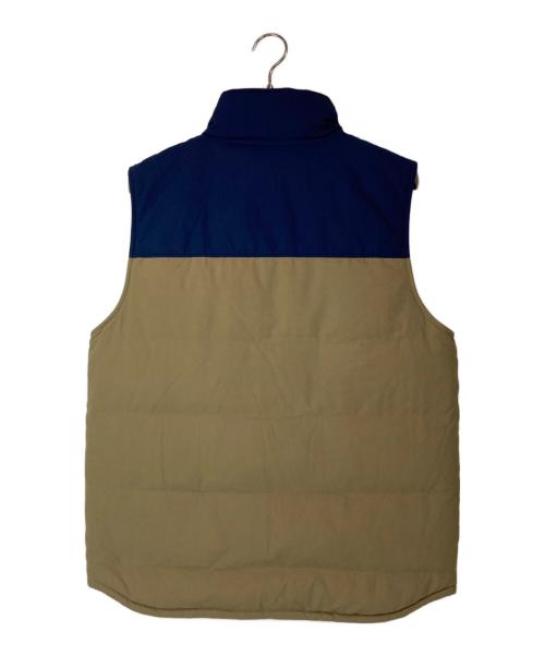 Patagonia（パタゴニア）Patagonia (パタゴニア) Reversible Bivy Down Vest ネイビー×ベージュ サイズ:Ｍの古着・服飾アイテム