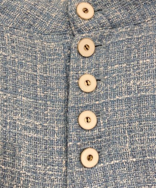 U by SPICK&SPAN（ユー バイ スピック＆スパン）U by Spick&Span (ユー バイ スピック＆スパン) ツイードパンツ ブルー サイズ:36の古着・服飾アイテム