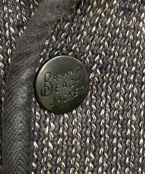 BROWN'S BEACH JACKET（ブラウンズビーチジャケット）BROWN'S BEACH JACKET (ブラウンズビーチジャケット) ビーチクロス テーラードジャケット グレー サイズ:40の古着・服飾アイテム