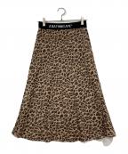 A BATHING APEア ベイシング エイプ）の古着「LEOPARD FLARE SKIRT L」｜ベージュ