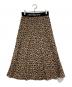 A BATHING APE（ア ベイシング エイプ）の古着「LEOPARD FLARE SKIRT L」｜ベージュ