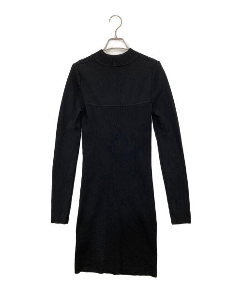 DIESEL（ディーゼル）DIESEL (ディーゼル) M-NASHVILLEニットワンピース ブラック×レッド サイズ:Ⅿの古着・服飾アイテム