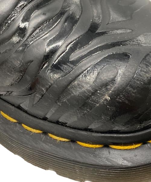 Dr.Martens（ドクターマーチン）Dr.Martens (ドクターマーチン) ゼブラエンボス8ホールブーツ ブラック サイズ:UK4の古着・服飾アイテム