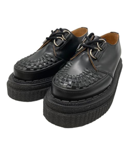 sacai（サカイ）sacai (サカイ) GEORGE COX (ジョージコックス) ハミルトン ダブルソール クリーパーシューズ ブラック サイズ:4の古着・服飾アイテム