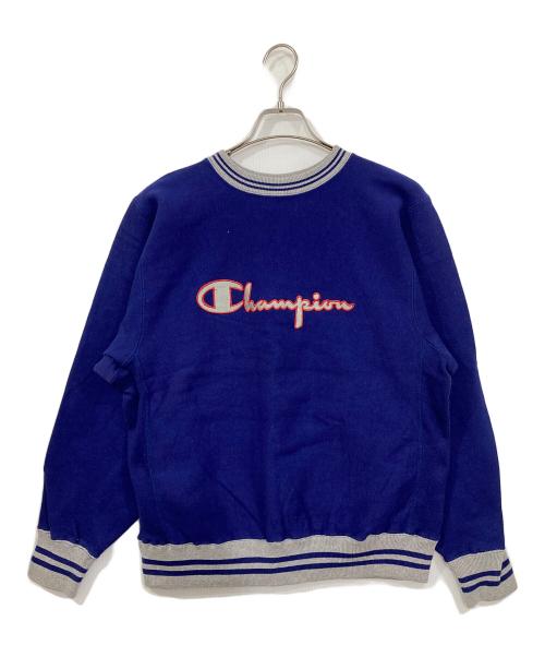 Champion（チャンピオン）Champion (チャンピオン) 90'sロゴスウェット ブルー サイズ:Ⅿの古着・服飾アイテム