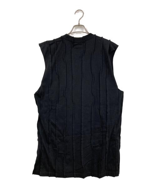 MONTOKYO（ノントーキョー）MONTOKYO (ノントーキョー) NONTOKYO PINTUCK T-SHIRT ブラック サイズ:FREEの古着・服飾アイテム