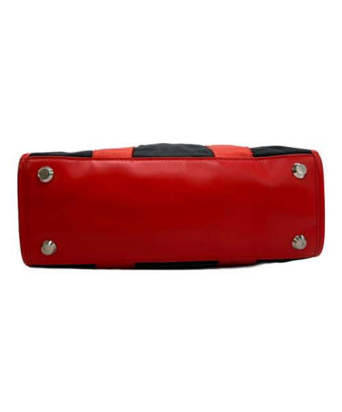 BALENCIAGA（バレンシアガ）BALENCIAGA (バレンシアガ) スモールトートバッグ ブラック×レッドの古着・服飾アイテム