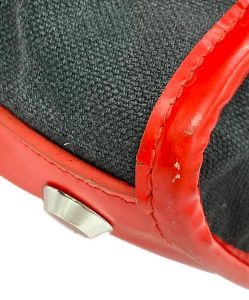 BALENCIAGA（バレンシアガ）BALENCIAGA (バレンシアガ) スモールトートバッグ ブラック×レッドの古着・服飾アイテム
