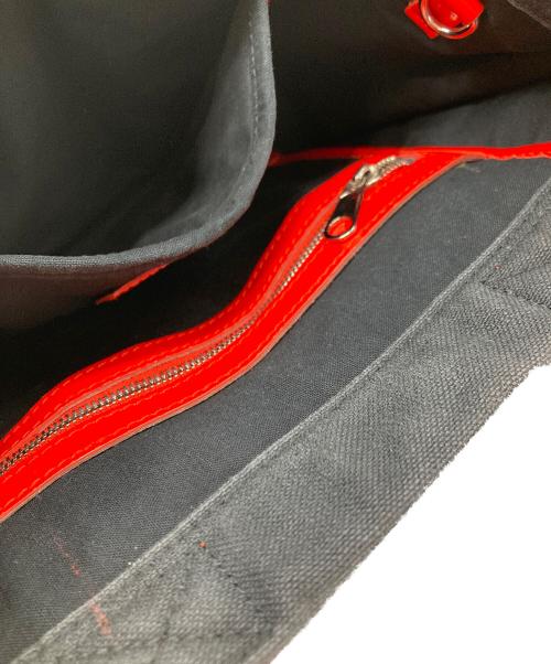 BALENCIAGA（バレンシアガ）BALENCIAGA (バレンシアガ) スモールトートバッグ ブラック×レッドの古着・服飾アイテム