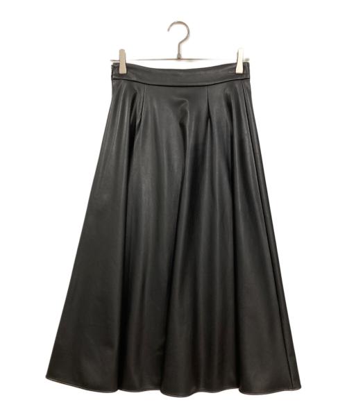 theory luxe（セオリーリュクス）theory luxe (セオリーリュクス) ウォッシャブルフェイクレザーロングスカート ブラック サイズ:36の古着・服飾アイテム