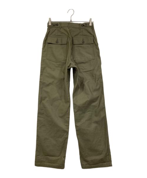 HYKE（ハイク）HYKE (ハイク) BACK SATIN BAKER PANTS カーキ サイズ:Lの古着・服飾アイテム