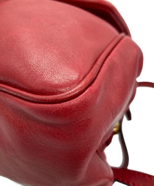 BOTTEGA VENETA（ボッテガベネタ）BOTTEGA VENETA (ボッテガベネタ) ミニリュック レッドの古着・服飾アイテム