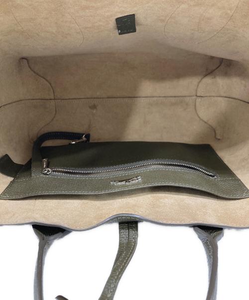 LONGCHAMP（ロンシャン）LONGCHAMP (ロンシャン) ROSEAU TOP HANDLE BAG グリーンの古着・服飾アイテム