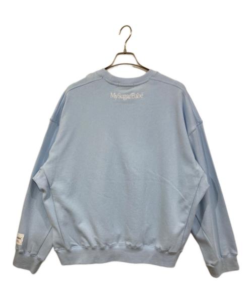 My Sugar Babe（マイシュガーベイブ）My Sugar Babe (マイシュガーベイブ) ロゴ刺繍スウェット ブルー サイズ:Lの古着・服飾アイテム