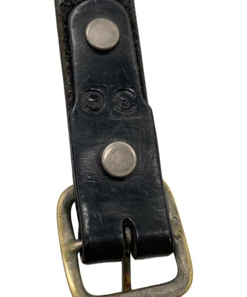 htc（エイチティーシー）HTC (エイチティーシー) レザースタッズベルト ブラックの古着・服飾アイテム