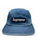 SUPREME（シュプリーム）の古着「washed chino twill camp cap」｜インディゴ