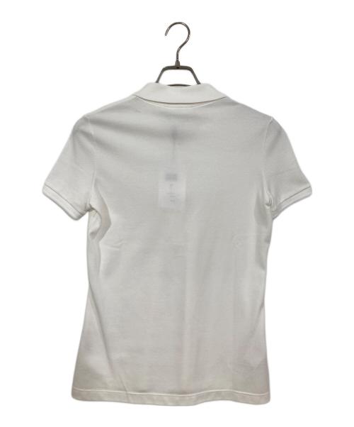 LACOSTE（ラコステ）LACOSTE (ラコステ) SLIM FIT STRETCH MINI PIQUE POLO ホワイト サイズ:38の古着・服飾アイテム