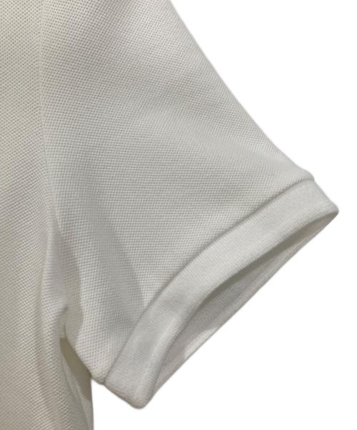LACOSTE（ラコステ）LACOSTE (ラコステ) SLIM FIT STRETCH MINI PIQUE POLO ホワイト サイズ:38の古着・服飾アイテム