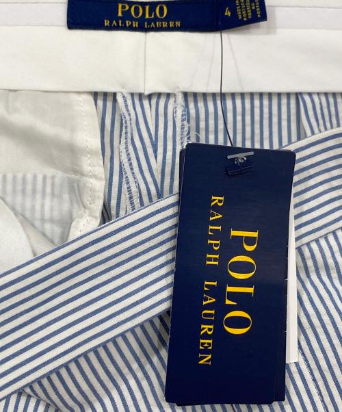 POLO RALPH LAUREN（ポロ・ラルフローレン）POLO RALPH LAUREN (ポロ・ラルフローレン) シアサッカーテーパードパンツ ブルー サイズ:4の古着・服飾アイテム