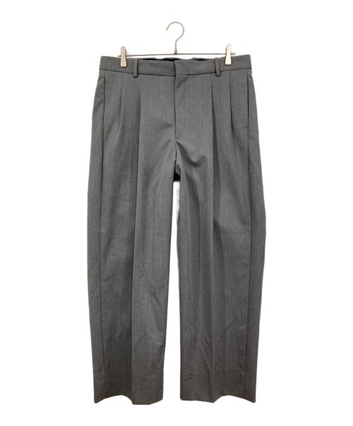 BEAUTY&YOUTH（ビューティーアンドユース）BEAUTY&YOUTH (ビューティーアンドユース) TW サージ 2P ビッグシルエット パンツ グレー サイズ:XLの古着・服飾アイテム