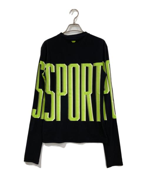 DIESEL（ディーゼル）DIESEL (ディーゼル) AMTEE-LAUREN-WT17 ブラック×グリーン サイズ:Sの古着・服飾アイテム